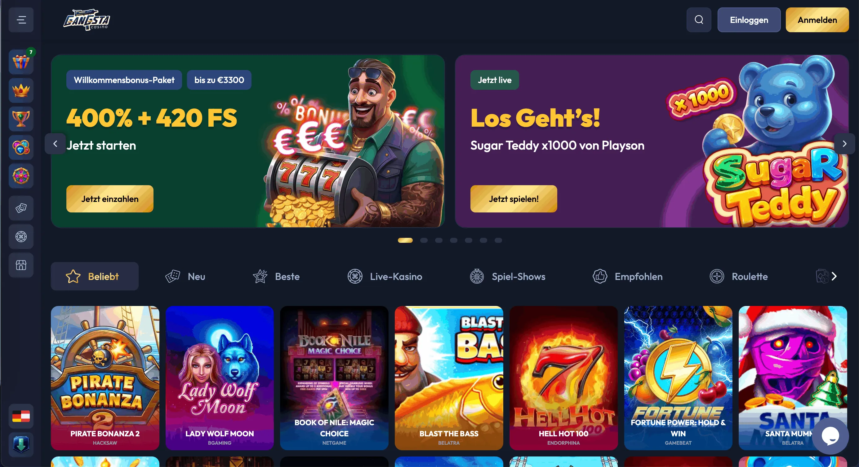 Gangsta Online Casino Startseite